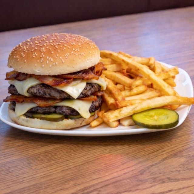 Double Cheeseburger with Bacon.