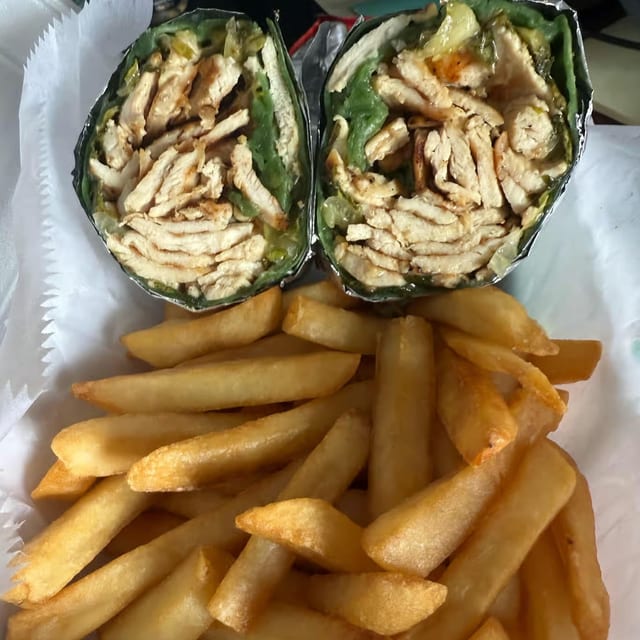 Grilled Chicken Caesar Wrap.