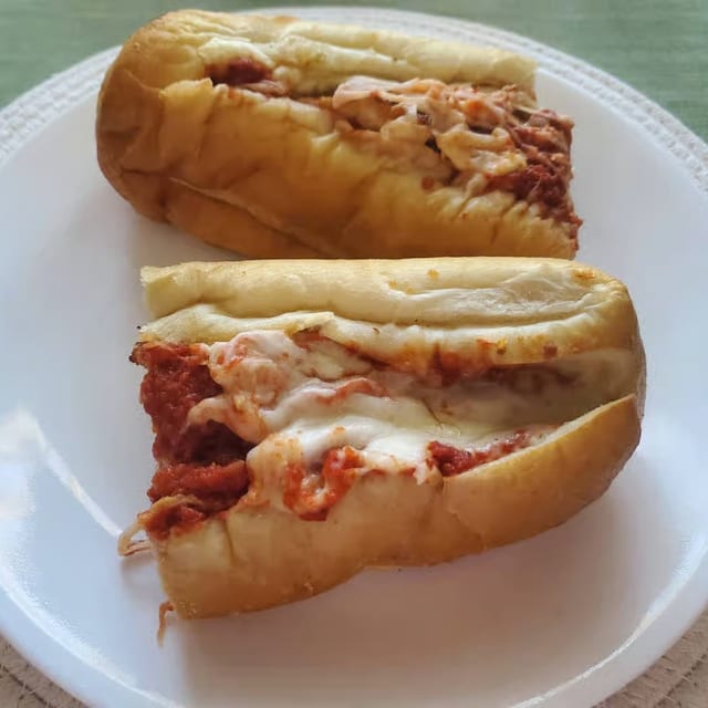Chicken Parmesan Hard Roll.