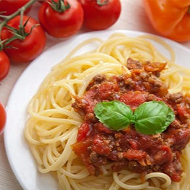Pasta Bolognese.
